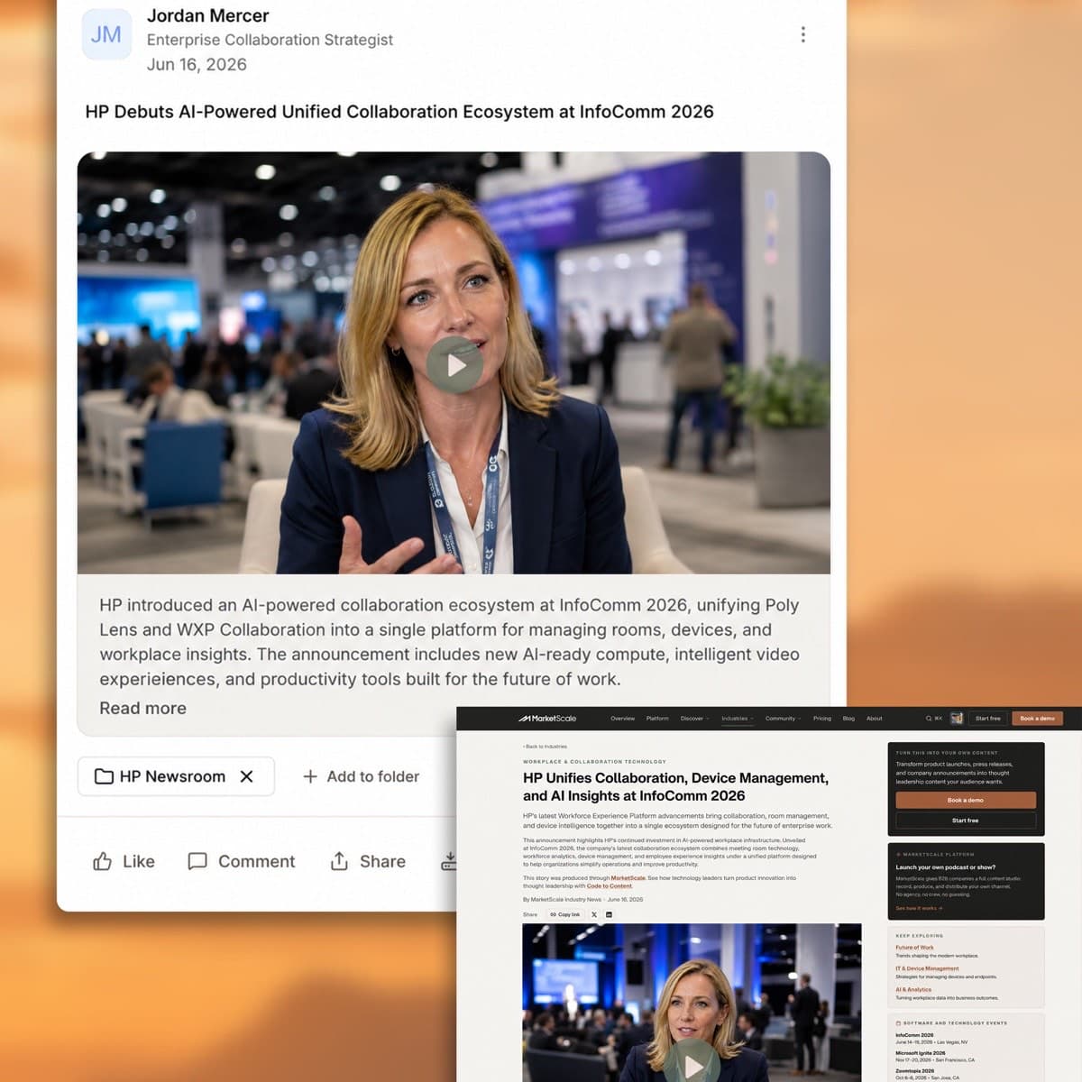 Capture in the MarketScale workspace
