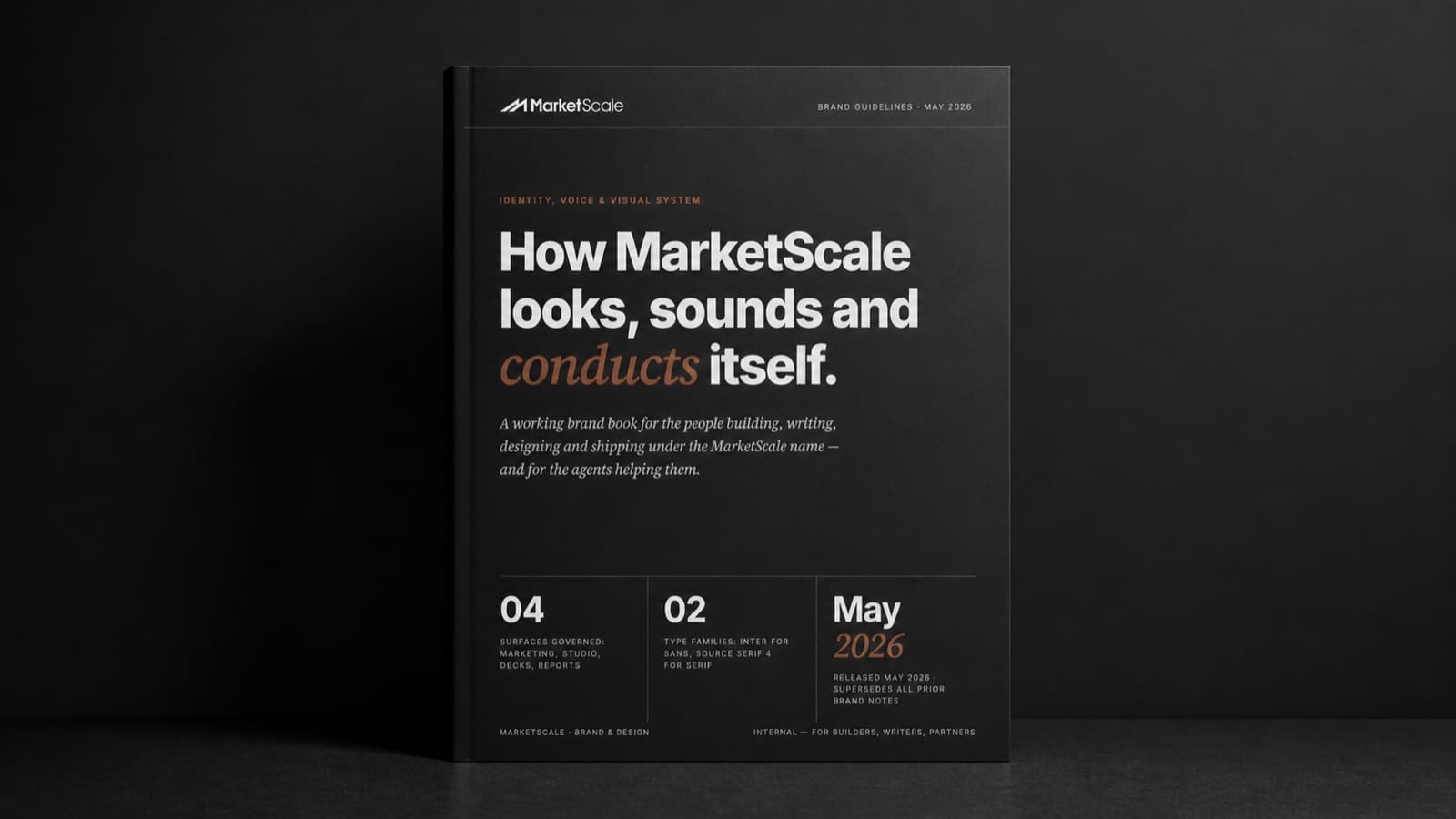 MarketScale Brand Guidelines, May 2026