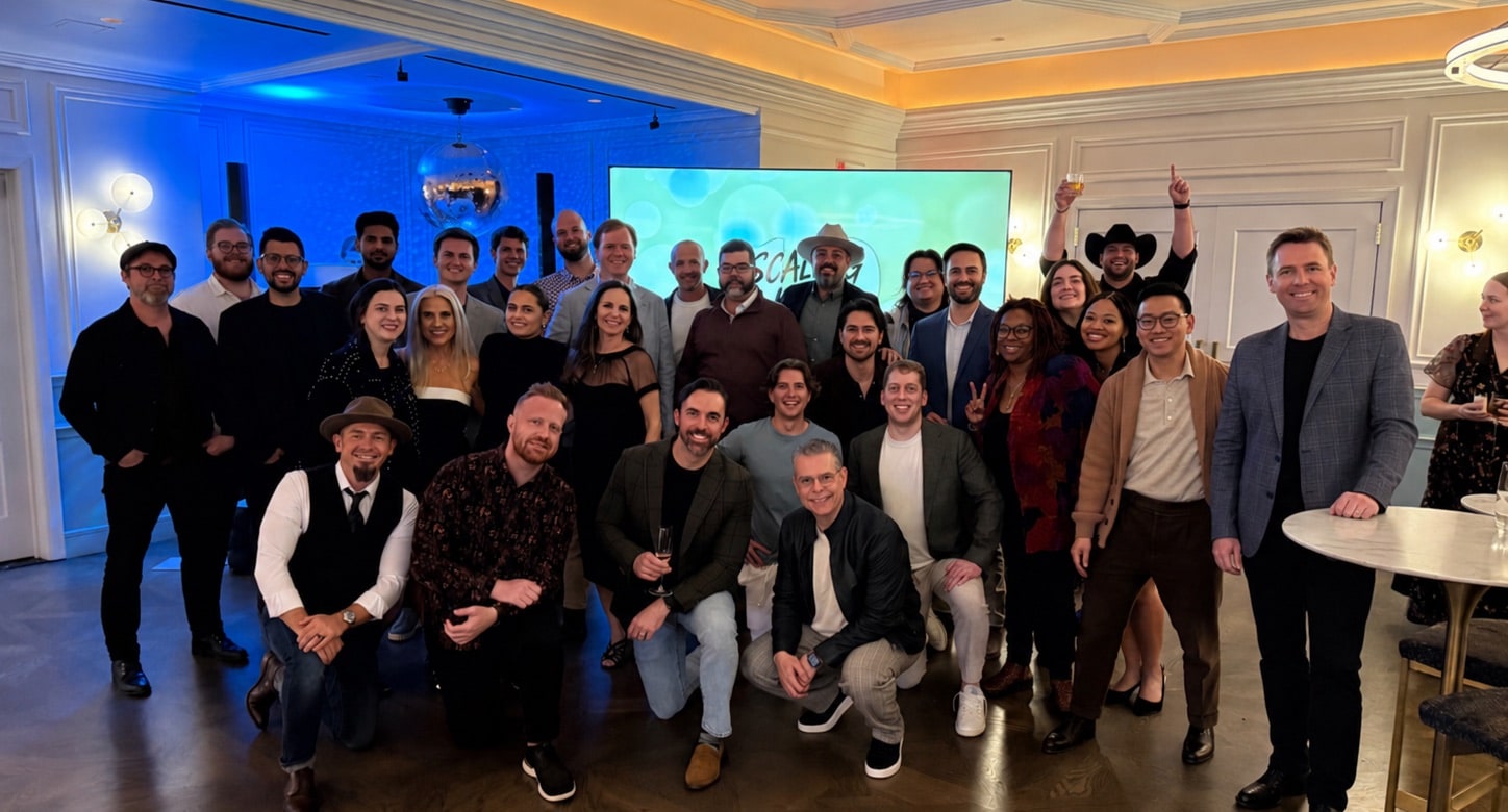 The MarketScale team together at a company gathering